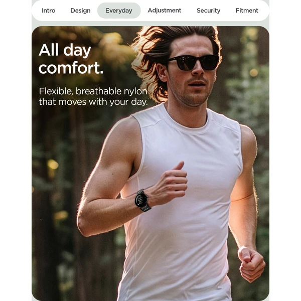 Spigen Athlex Air, aktívna čierna sivá - Google Pixel Watch 5/4/3 45mm - Remienky - Obrázok 94dca17cde1943268bf5e1d651431f83