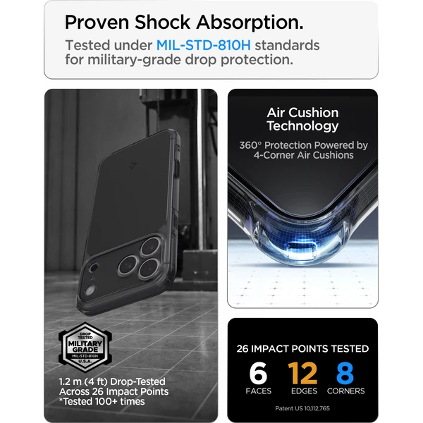 Spigen Ultra Hybrid T MagSafe kryt iPhone 18 Pro Max/17 Pro Max matná čierna - Puzdra - Obrázok 951e7f6ef636492ba05edac059a7d570