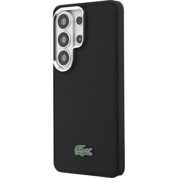 Lacoste Petit Pique Kovové Logo Magnetický kryt Samsung Galaxy S26 Ultra čierny - Puzdra - Obrázok 9525e90a2b9941319f4595b03919587f