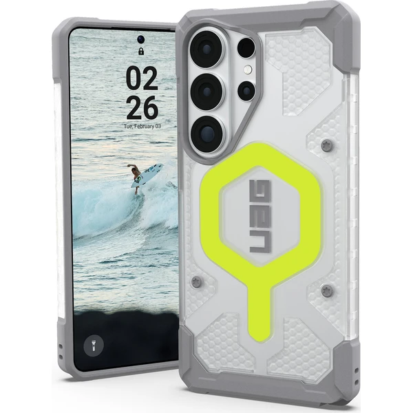 UAG Pathfinder Clear MagSafe kryt Samsung Galaxy S26 Ultra Active Neon Lanyard - Puzdra - Obrázok 95439fc3f0014376a6aa71b8ab116a58