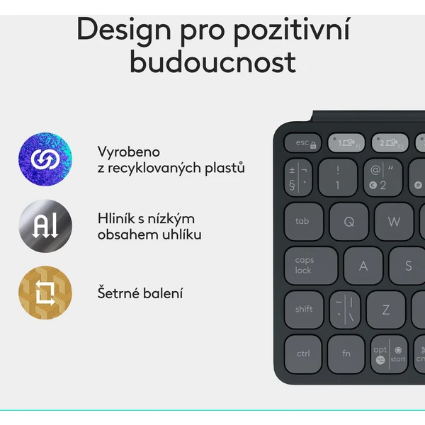 Logitech Keys to go 2 bezdrôtová US klávesnica grafitová - Klávesnice - Obrázok 9545000J01