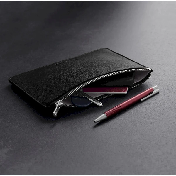 Woolnut Leather Pouch (Flat) kožené puzdro čierne - Organizéry - Obrázok 9568000701