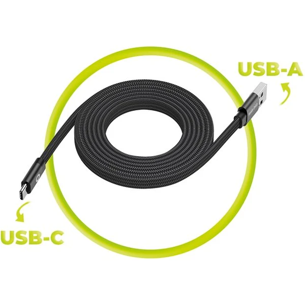 Mobile Origin Magnetic Flat Patented Original Cable USB-A to USB-C 1m, black - Káble - Obrázok 956aa4cf69794aa29c7ce6552972c365