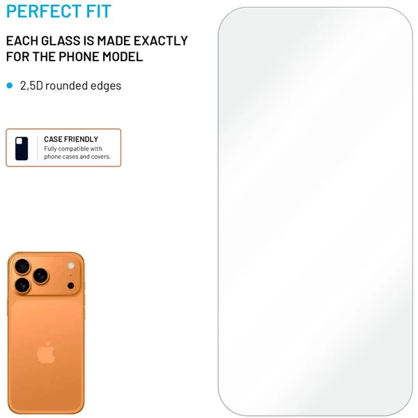FIXED 2,5D tvrdené sklo Apple iPhone 17 Pro Max, 2ks číre - Ochranné fólie a sklo - Obrázok 9588153cdf064d32a57ceda16b447032