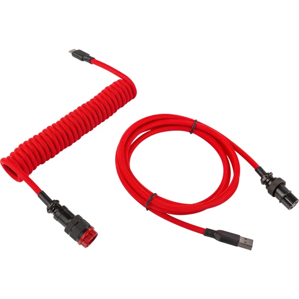 Yenkee YCU COIL RD krútený kábel USB-A/USB-C červený - Káble - Obrázok 95A4000N01