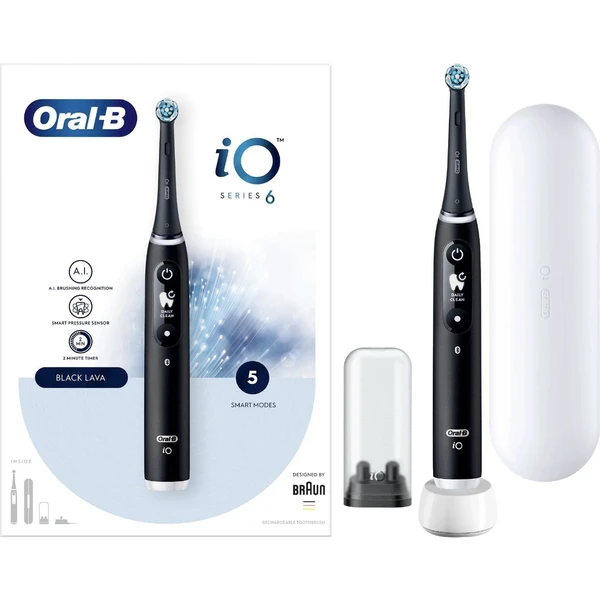 Oral-B iO Series 6 Black Onyx elektrická zubná kefka - Zubné kefky - Obrázok 95B2000J01