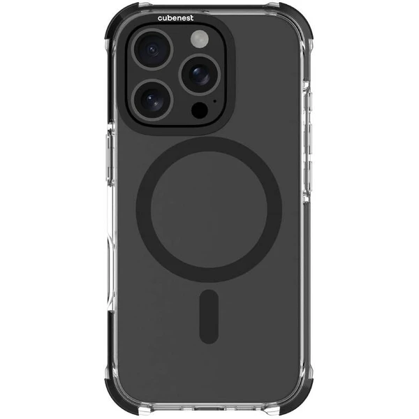 Cubenest MagPro Strong Guard kryt iPhone 16 Pro čierny - Puzdra - Obrázok 95DF000L01