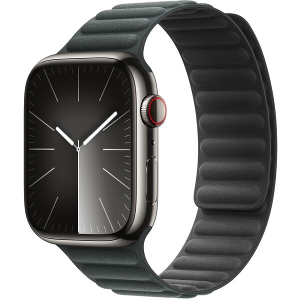 E-shop Apple Watch 49/45/44/42mm listovo zelený magnetický ťah S/M