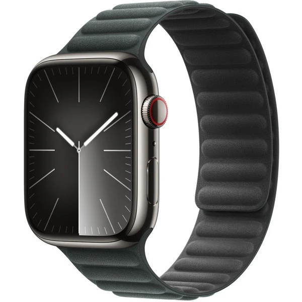 Apple Watch 49/45/44/42mm listovo zelený magnetický ťah S/M - Remienky - Hlavný obrázok