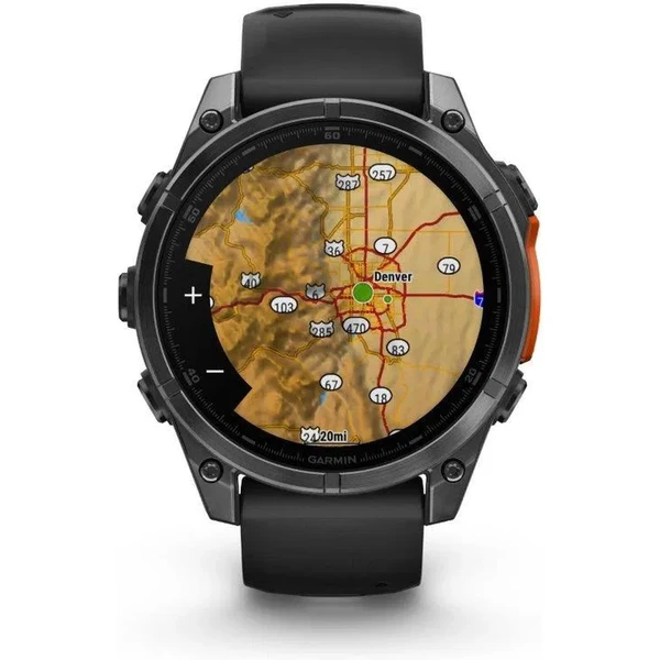 Garmin Fenix 8 AMOLED 47mm šedý/čierny remienok - Inteligentné hodinky - Obrázok 95J7000P01