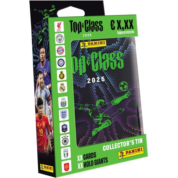 PANINI futbalové karty TOP CLASS 2025 Tin Pocket - Futbalové karty - Obrázok 95MF000J01