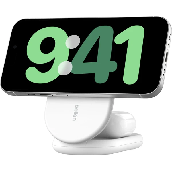 Belkin BOOST CHARGE Qi2 (MagSafe) 15W 2v1 skladacia nabíjačka biela - Nabíjačky - Hlavný obrázok