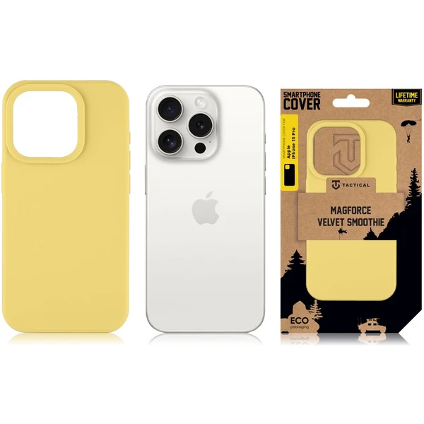 Tactical MagForce Velvet Smoothie Kryt pre Apple iPhone 15 Pro Banana - Puzdra - Obrázok 95a64343a24946858a4102dc04d3f775