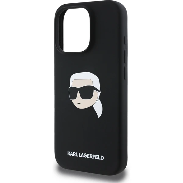 Karl Lagerfeld Liquid Silicone Karl Head MagSafe kryt iPhone 16 Pro čierny - Puzdra - Obrázok 95a690c57a894d5785df112f0b9fe159