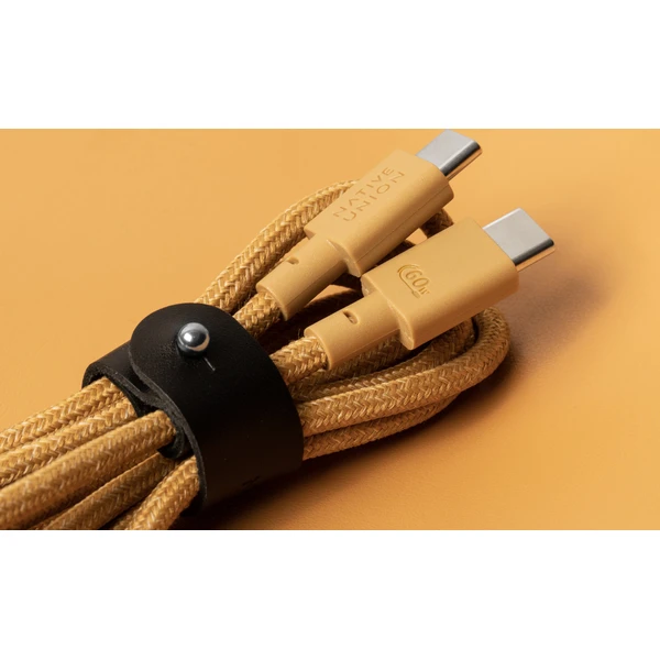 Native Union Belt Cable USB-C/USB-C kábel 1,2m, 60W horčicový - Káble a redukcie - Obrázok 95b77e548a6547799412f3444949ccc1