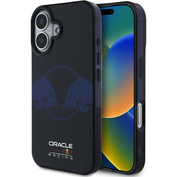 Oracle Red Bull Racing PC/TPU Two Bulls Magsafe kryt iPhone 16 modrý - Puzdra - Hlavný obrázok