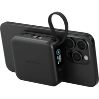 ENERGEA MAGPAC MINI PLUS 10000 MAH MAGSAFE COMPATIBLE POWER BANK WITH BUILT-IN C CABLES & DISPLAY - - Powerbanky
