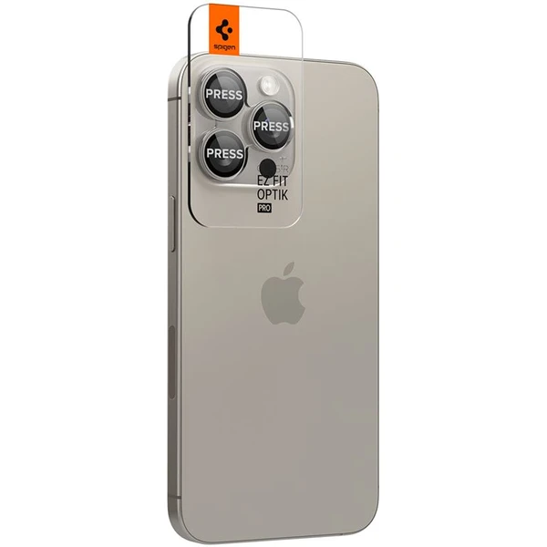 Spigen Glass tR EZ Fit Optik Pro sklá iPhone 17-14 Pro/17-14 Pro Max nature titanium (2 ks) - Ochranné fólie a sklo - Obrázok 96042b515a954d62a288c71626dae3eb