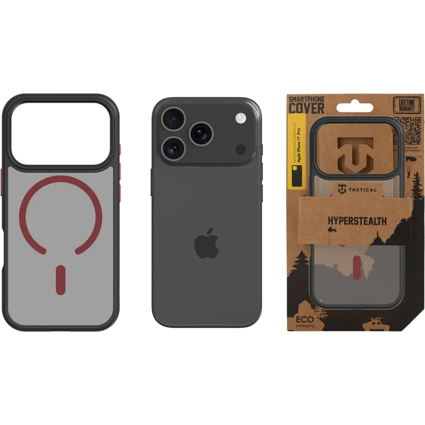 Tactical MagForce Hyperstealth 2.0 kryt iPhone 17 Pro Black/Red - Puzdra - Obrázok 961820c2d75541d4a1454c7f0389a2f2