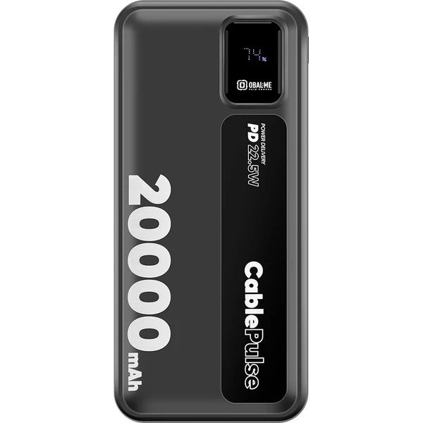 OBAL:ME CablePulse Powerbanka 20000mAh 22,5W Čierna - Powerbanky - Obrázok 962c7edd93c544429ed9e8a58f15bc95