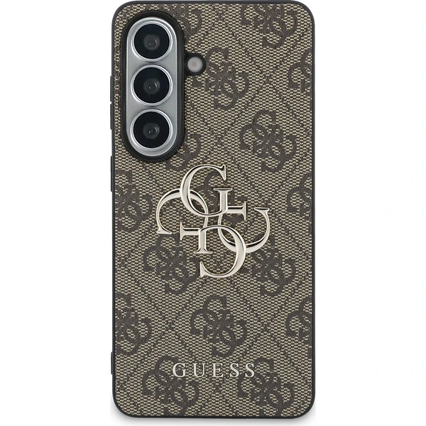 Guess PU 4G Kovový kryt s logom Samsung Galaxy S26 hnedej farby - Puzdra - Obrázok 96635ee4c3894399879ba88a3cf2d88d