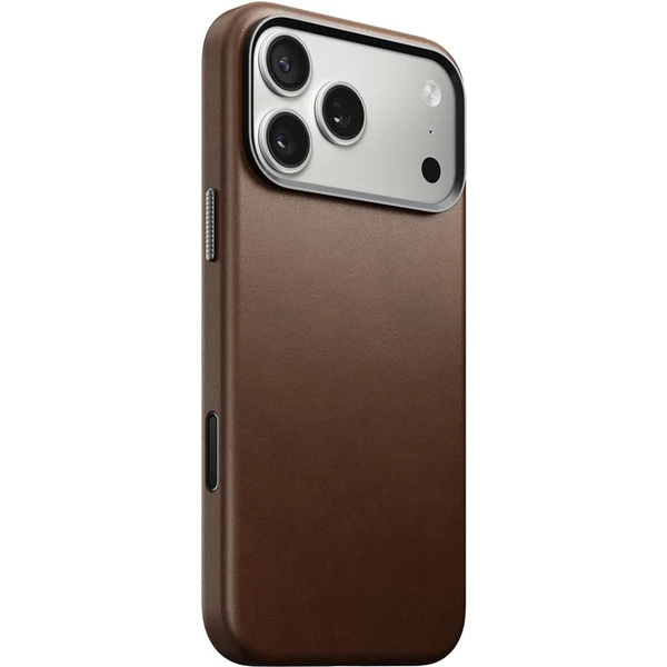 Nomad Traditional Leather Case MagSafe kožený kryt iPhone 17 Pro Max Brown - Puzdra - Hlavný obrázok
