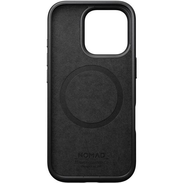 Nomad Modern Leather Case MagSafe kryt iPhone 16 Pro zelený chrómovaný - Puzdra - Obrázok 96a7e3a302f1443bb3e3adacf3790f4c