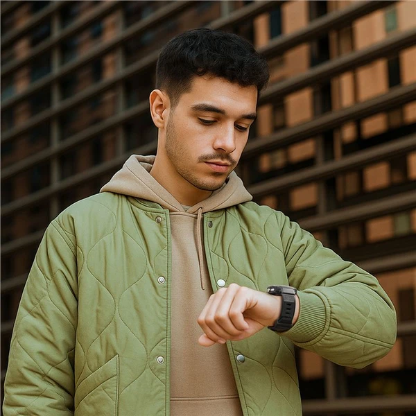 Spigen Rugged Armor Pre kryt s remienkom Galaxy Watch8 Classic (46mm) matne čierny - Puzdra - Obrázok 96d589aad1ab4feb95b2824c831eda7e