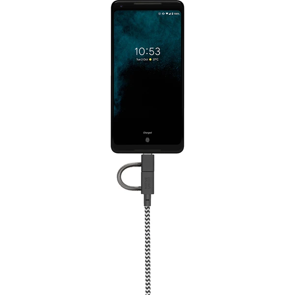 Native Union Belt Cable Universal USB-A/USB-C/Micro USB/Lightning kábel 2m zebra - Káble a redukcie - Obrázok 96dc43e487ed40ee9c670715701113ed