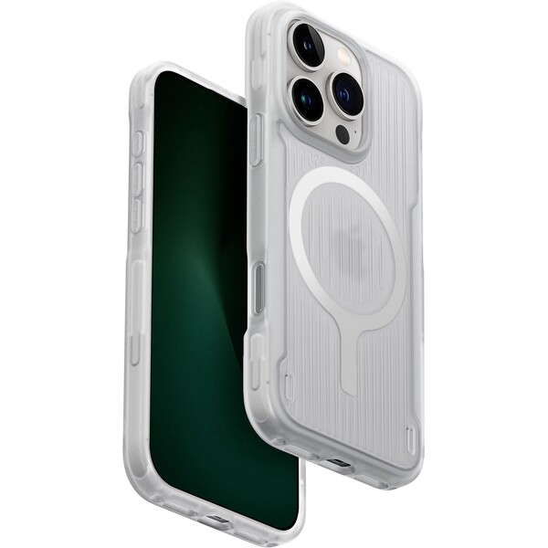 UNIQ Combat Active MagClick kryt s MagSafe iPhone 16 Pro biely/svietiaci