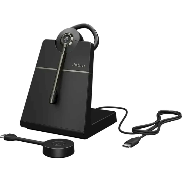 Jabra Engage 55 SE USB-C MS Convertible bezdrôtové slúchadlá so stojanom čierna - Slúchadlá - Obrázok 970N000K01
