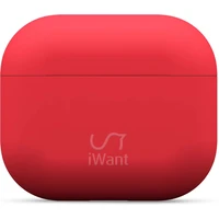 iWant AirPods 3.generácia ultra-tenké puzdro červené - Puzdra
