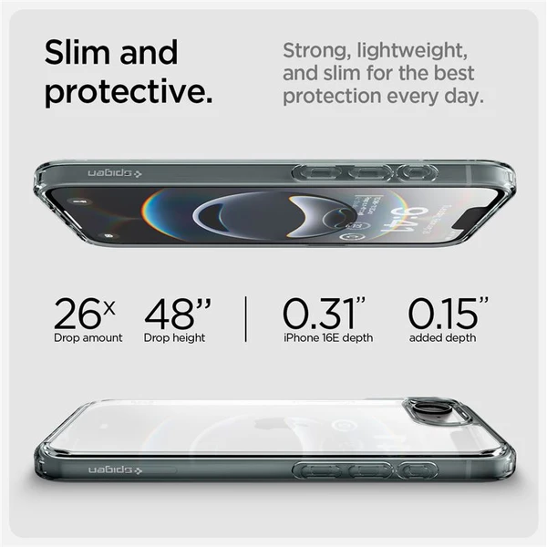 Spigen Ultra Hybrid kryt iPhone 17e/16e šedý - Puzdra - Obrázok 973af2b607c74e9f9ca042c90e3f9f5c
