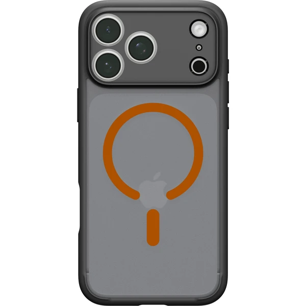 Spigen Ultra Hybrid MagSafe kryt iPhone 18 Pro Max/17 Pro Max mrazivo čierna oranžová - Puzdra - Obrázok 976a7c851a174026809e1af1c0e1a1b8