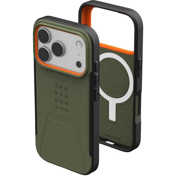 UAG Civilian Magsafe kryt iPhone 17 Pro zelený/oranžový - Puzdra - Obrázok 976b2a16494b4783b5a422ab356881d8