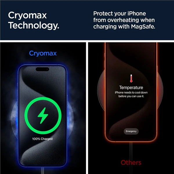 Spigen OneTap Pro 3 Cryomax Air Vent MagSafe držiak do auta s chladením, čierny - Držiaky - Obrázok 97700223534e4d3e9f69c6d8fbefeff3