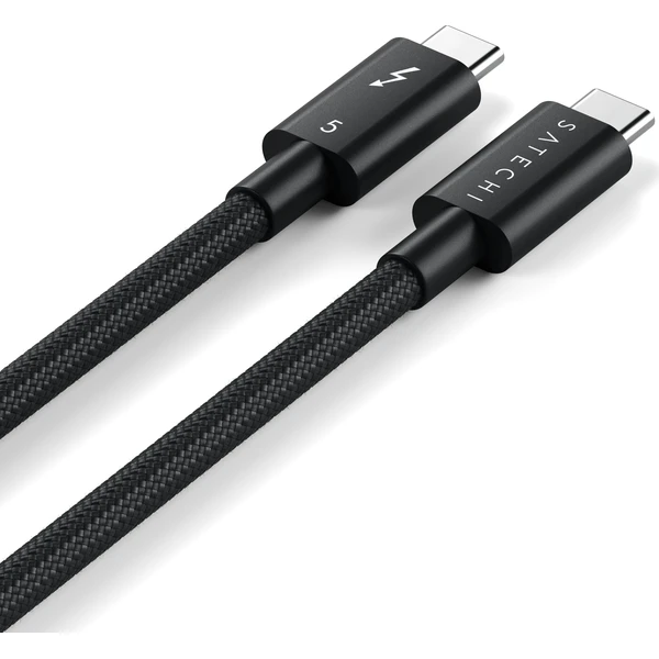 Satechi Thunderbolt 5 Pro pletený kabel (PD 240W,80Gpbs,8K Video) 1m vesmírně černý - Káble a redukcie - Obrázok 977c4d6b5e044a2c9545c4644523f5cb