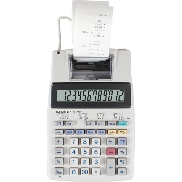 Sharp EL1750V kalkulačka biela