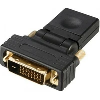 Akasa DVI-D/HDMI uhlová redukcia čierna - Káble a redukcie
