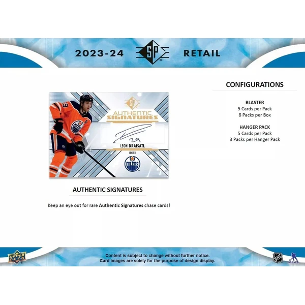 Hokejové karty 2023-24 Upper Deck SP Hockey Blaster Box - Hokejové karty - Obrázok 97IB000N01