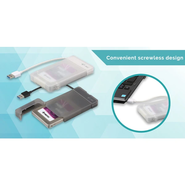 i-tec MYSAFE Easy 2,5" USB 3.0 čierny - Externé boxy - Obrázok 97KWE00101