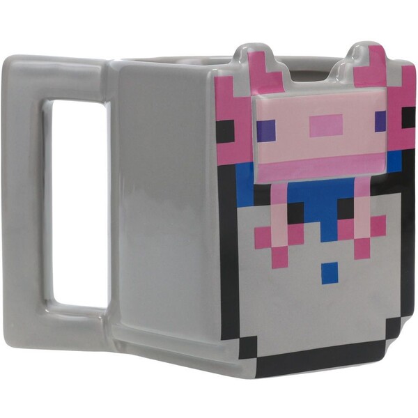 Hrnček 3D Minecraft - Axolotl 400 ml