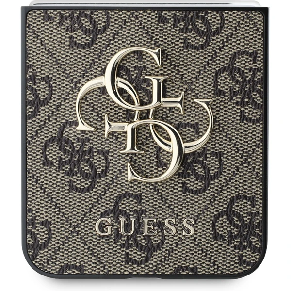 Guess PU 4G Metal Logo kryt Samsung Galaxy Z Flip 6 hnedý - Puzdra - Obrázok 97d5f4422f064643952372aeb36b466f