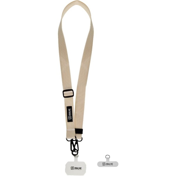 E-shop OBAL:ME NeckTag Ribbon popruh na telefón béžový