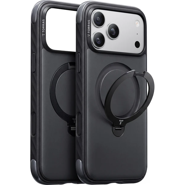 Torras Ostand Q3 Rugg, čierna - iPhone 2026 Pro Max - Puzdra - Hlavný obrázok