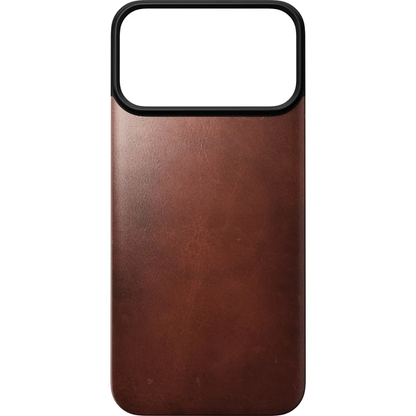 Nomad Magnetic Leather Back (Horween) MagSafe kožený kryt iPhone 17 Pro Max/18 Pro Max Olde Dublin - Puzdra - Obrázok 97e0cb96bade4a179422551ce56ed3d2