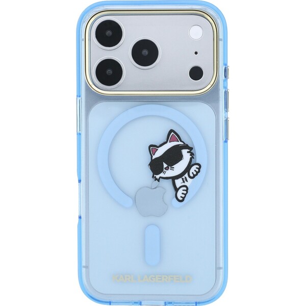 Karl Lagerfeld IML Choupette Peekaboo Magsafe kryt iPhone 18 Pro Max modrý - Puzdra - Obrázok 97ea2f1d4b1347cd83c0bdf20356df45