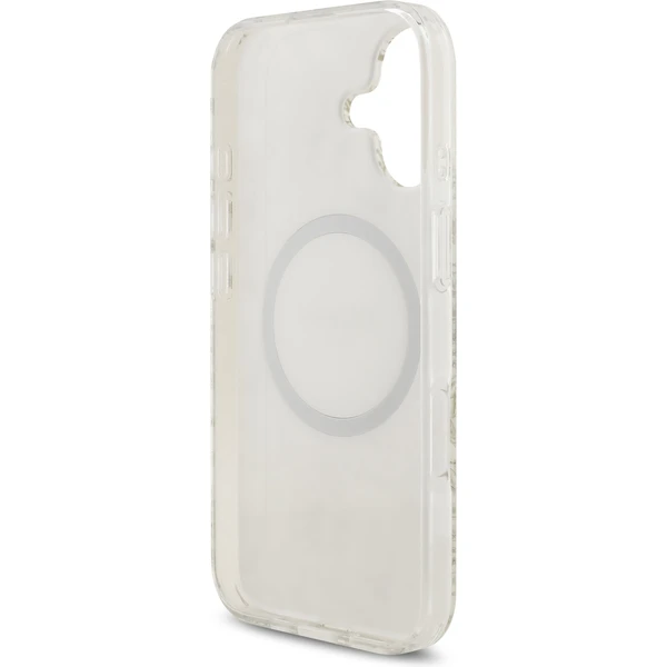 Guess IML Flowers Allover Strap MagSafe kryt iPhone 17 biely - Puzdra - Obrázok 97eb7a9f6ba04e6398693ea265685edc