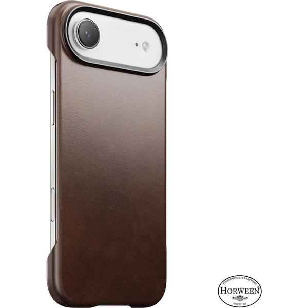 Nomad Traditional Leather Case (Horween) MagSafe kožený kryt iPhone Air Rustic Brown - Puzdra - Hlavný obrázok