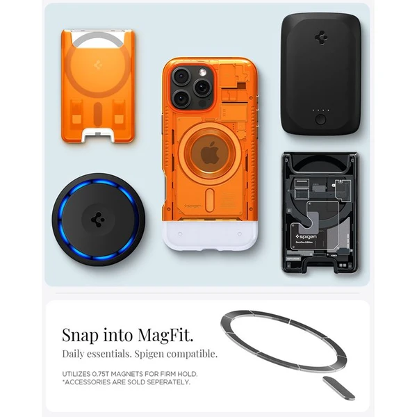 Spigen Classic C1 MagSafe kryt iPhone 16 Pro tangerine - Puzdra - Obrázok 97f0fe5cd55d4c82a13b5c649093f45e